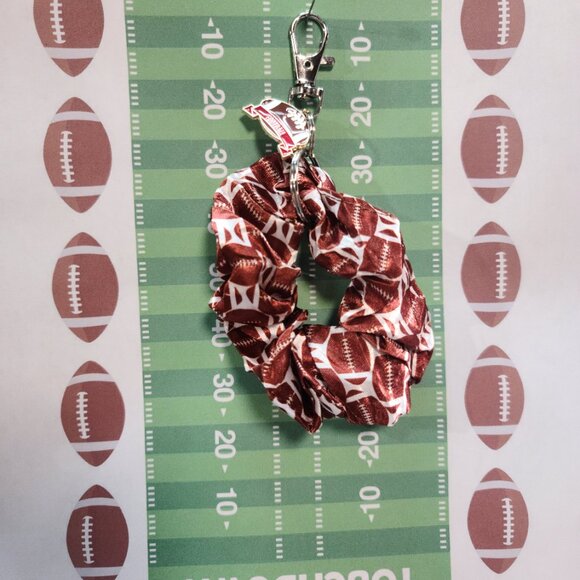 Football Themed Wristlet Keyring with a Football related charm attached !! - Picture 3 of 3